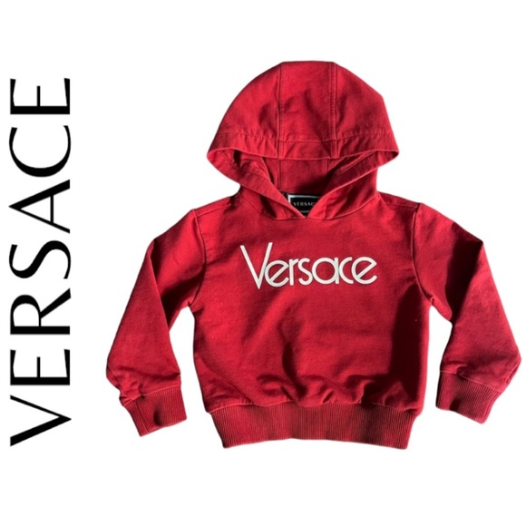 VERSACE LOGO COTTON SWEATSHIRT HOODIE 12-18 months